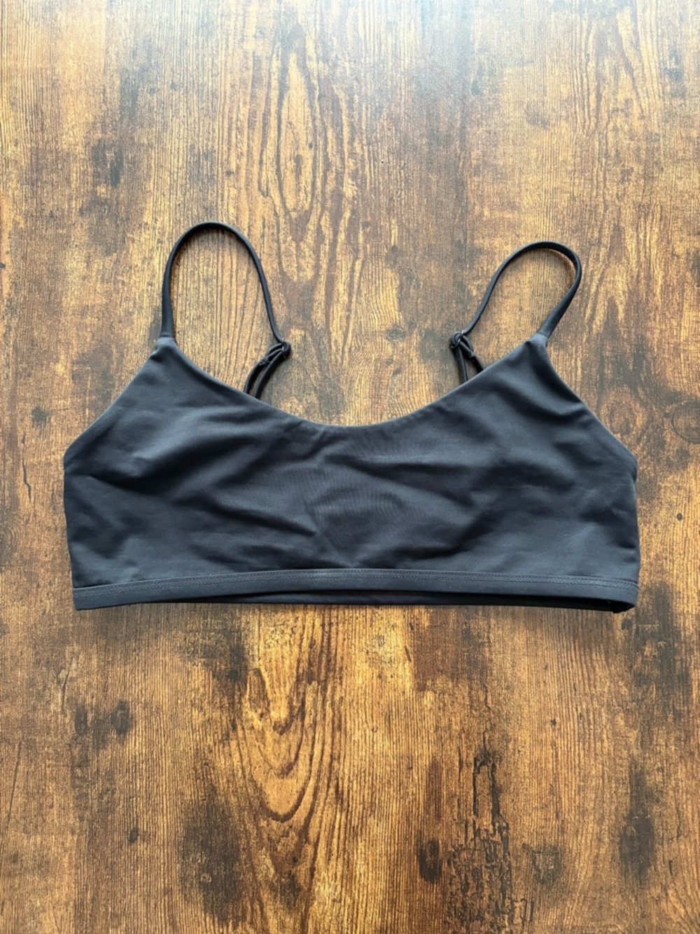 Jolyn Clothing Black Scoop Bikini Top